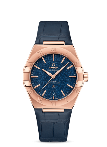 Omega Constellation Master Chronometer 39 Sedna / Blue / Alligator